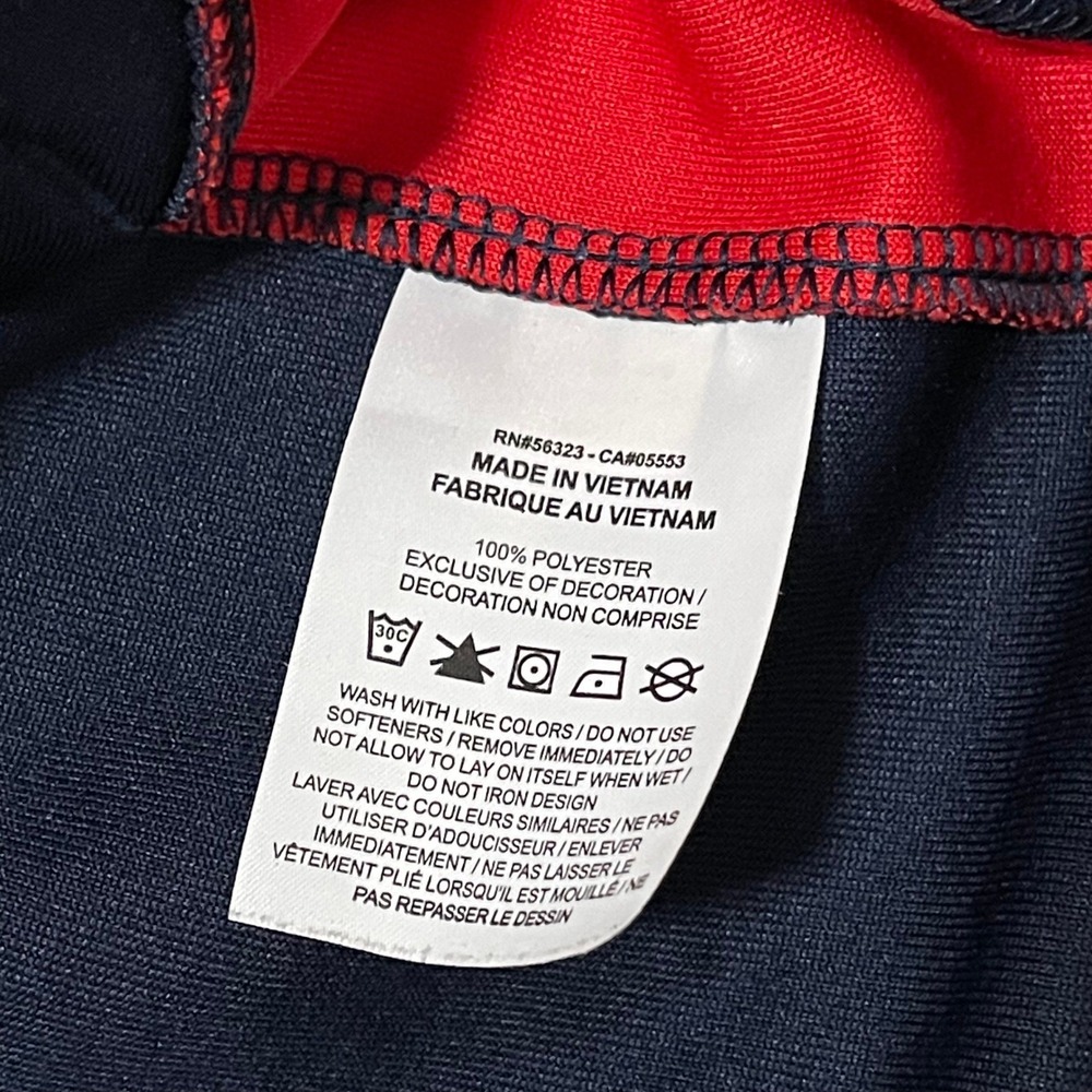 Gonzaga University Bulldogs Hoodie Mens Small Navy Blue Red Nike Basketball - Picture 7 of 12